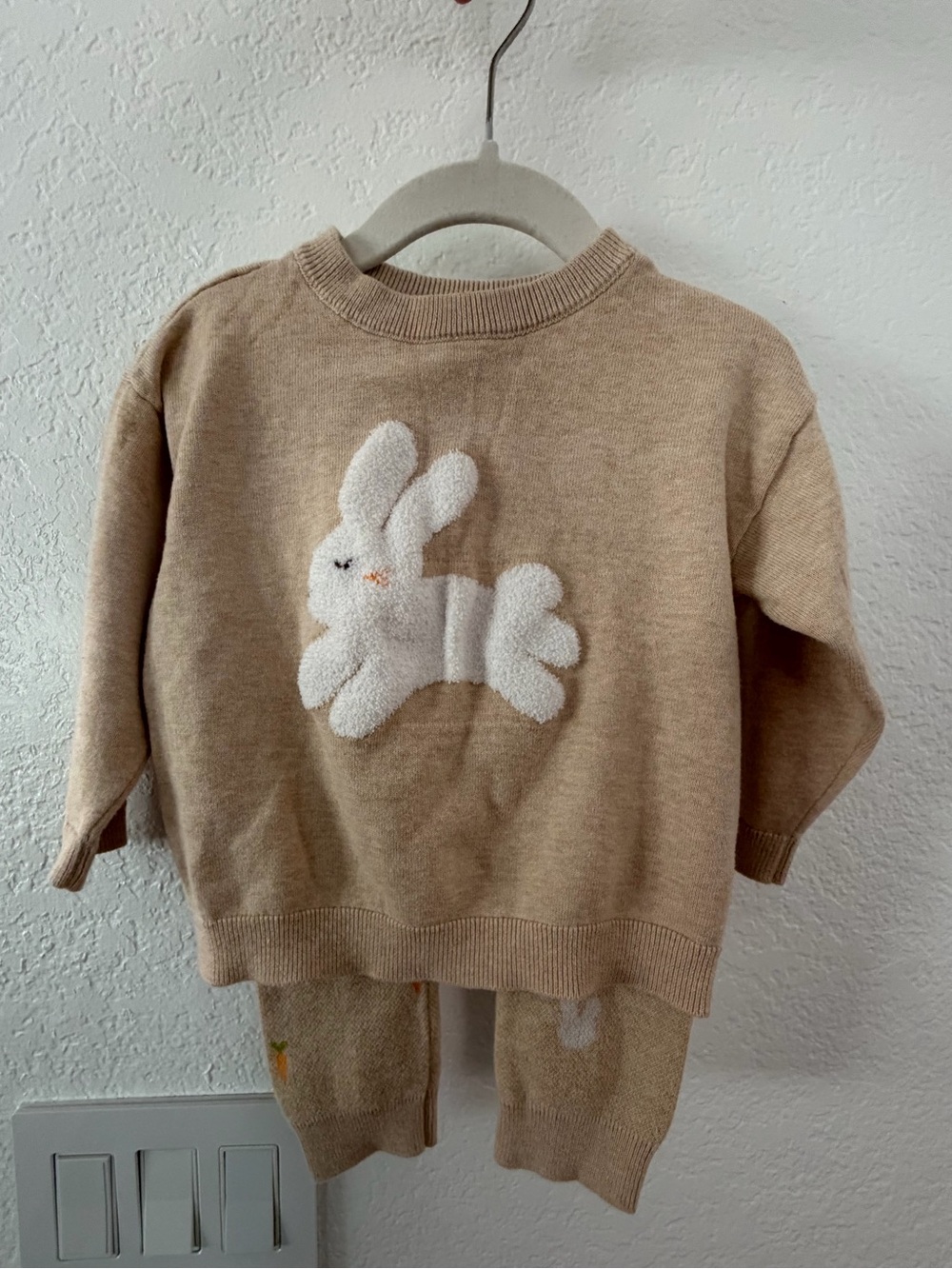 Cat & Jack- Bunny Knit Sweater setl